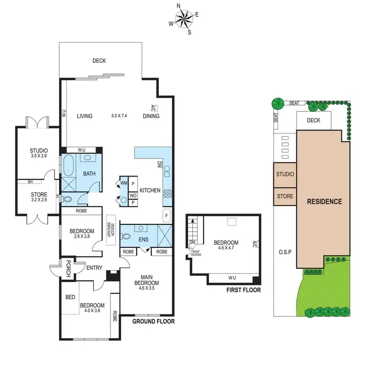Floorplan of Homely house listing, 13 Ruby Street, Ormond VIC 3204