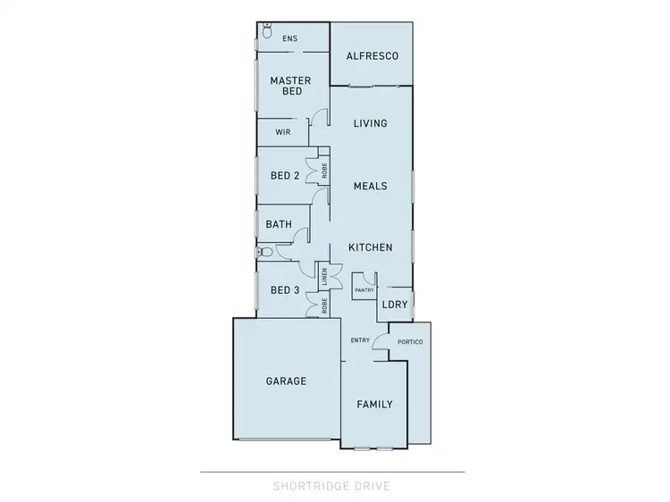 Floorplan of Homely house listing, 134 Shortridge Drive, Lucas VIC 3350