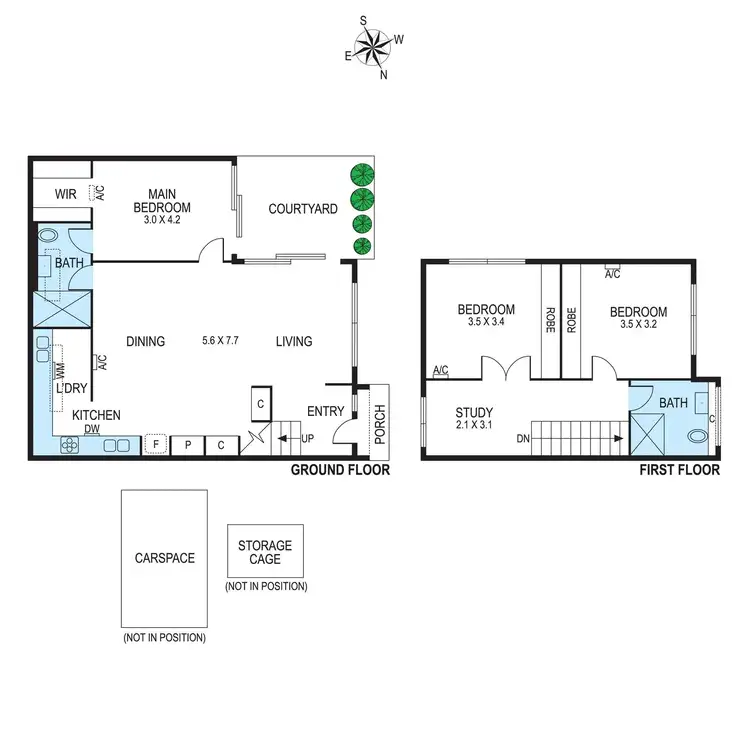 Floorplan of Homely townhouse listing, 4/17 Rosella Street, Murrumbeena VIC 3163