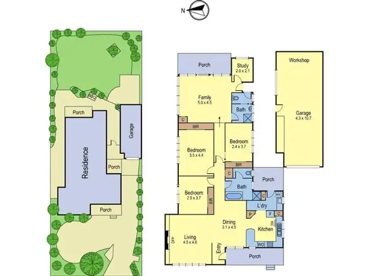 Floorplan of Homely house listing, 22 Wembley Avenue, Cheltenham VIC 3192