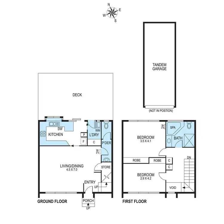 Floorplan of Homely townhouse listing, 5/15-17 Bundeera Road, Caulfield South VIC 3162
