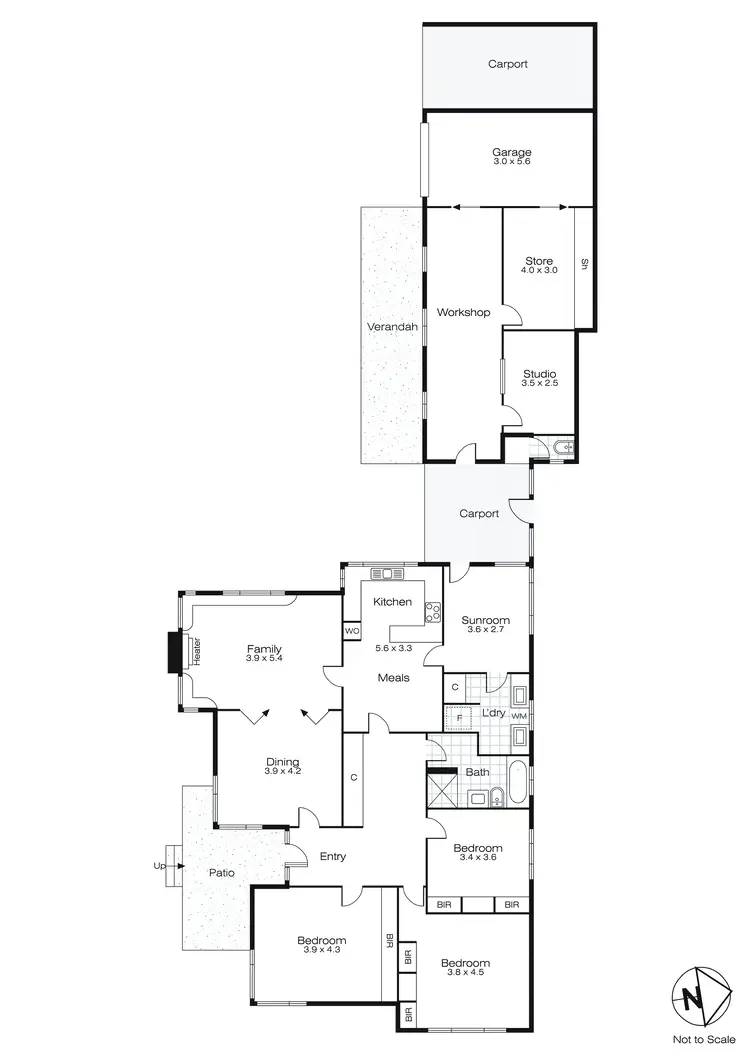 Floorplan of Homely house listing, 217 Dowling Street, Wendouree VIC 3355