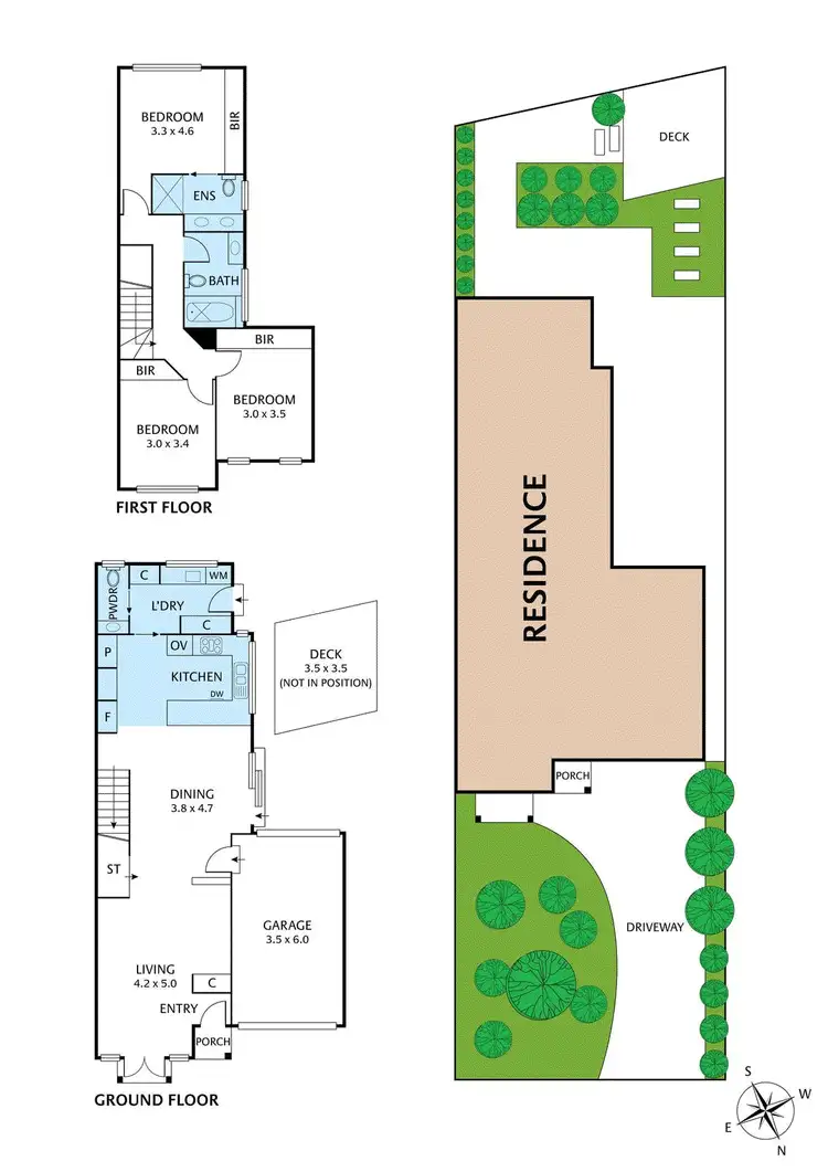Floorplan of Homely townhouse listing, 3A Anzac Crescent, Williamstown VIC 3016