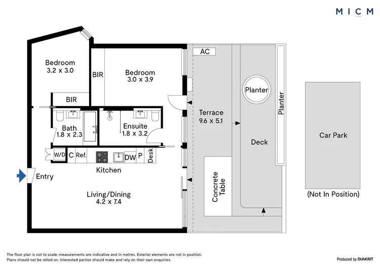 Floorplan of Homely apartment listing, 407/152 Sturt Street, Southbank VIC 3006