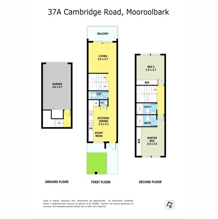 Floorplan of Homely townhouse listing, 37A Cambridge Road, Mooroolbark VIC 3138