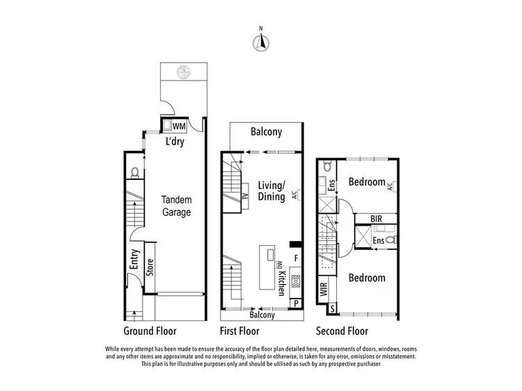 Floorplan of Homely townhouse listing, 8A Duncan Street, Fairfield VIC 3078