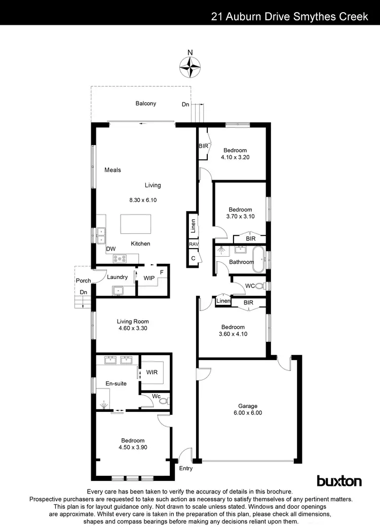 Floorplan of Homely house listing, 21 Auburn Drive, Smythes Creek VIC 3351