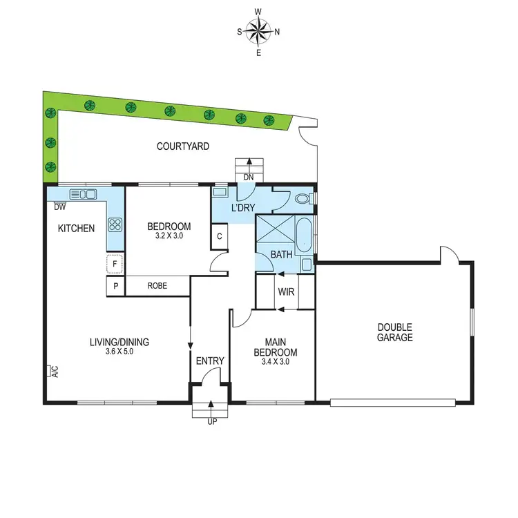 Floorplan of Homely unit listing, 2/25 Charming Street, Hampton East VIC 3188