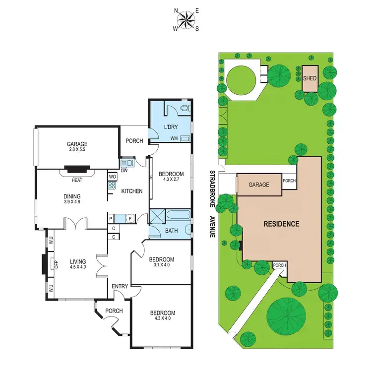 Floorplan of Homely house listing, 595 Nepean Highway, Brighton East VIC 3187