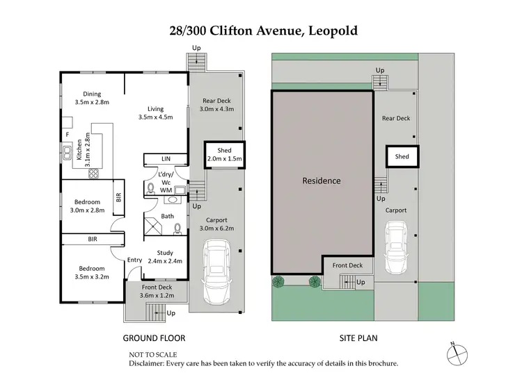 Floorplan of Homely unit listing, 28/300 Clifton Avenue, Leopold VIC 3224