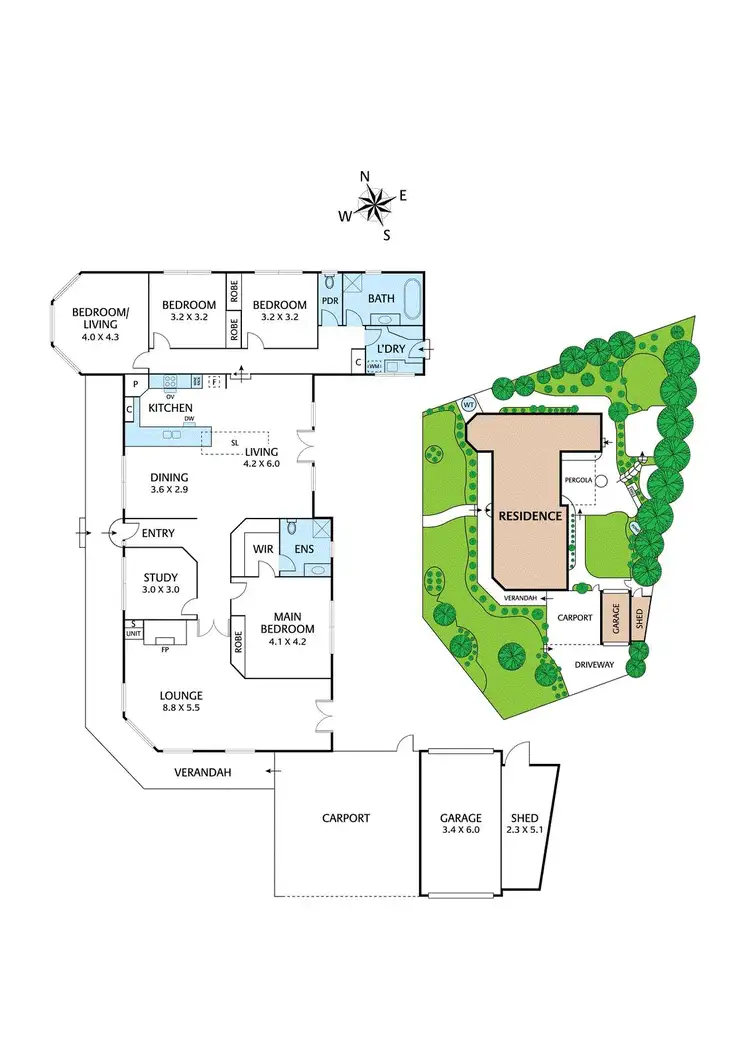 Floorplan of Homely house listing, 1 Gleneagle Way, Eltham VIC 3095