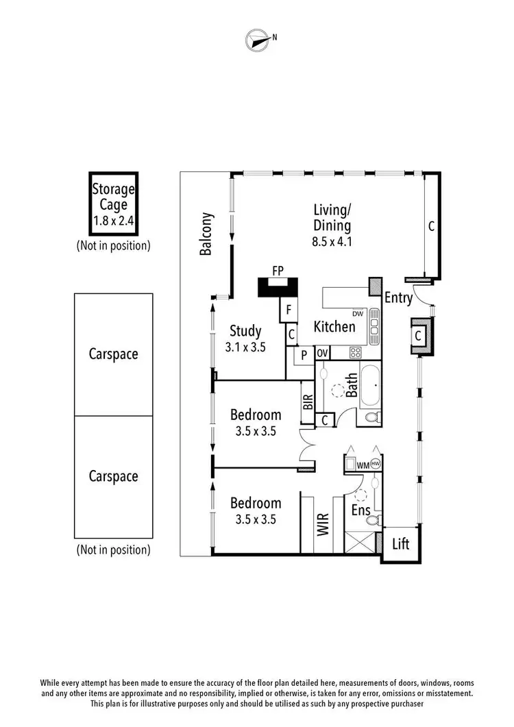 Floorplan of Homely apartment listing, 7/26-28 Ivanhoe Parade, Ivanhoe VIC 3079