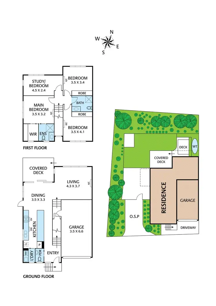 Floorplan of Homely townhouse listing, 6/36 Alexandra Street, Greensborough VIC 3088