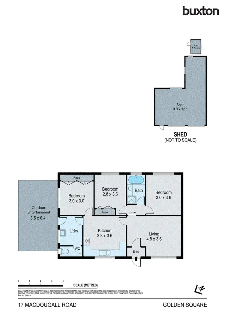 Floorplan of Homely house listing, 17 Macdougall Road, Golden Square VIC 3555