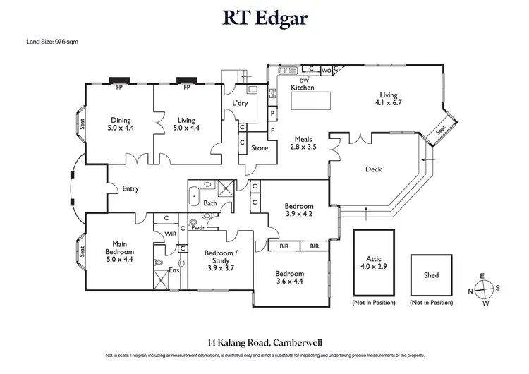 Floorplan of Homely house listing, 14 Kalang Road, Camberwell VIC 3124