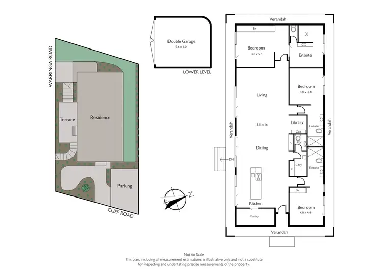 Floorplan of Homely house listing, 64 Cliff Road, Frankston VIC 3199