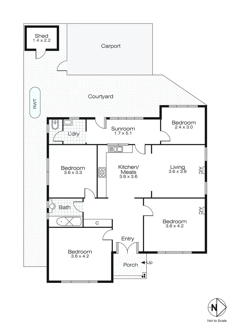 Floorplan of Homely house listing, 1/38 Beverin Street, Sebastopol VIC 3356