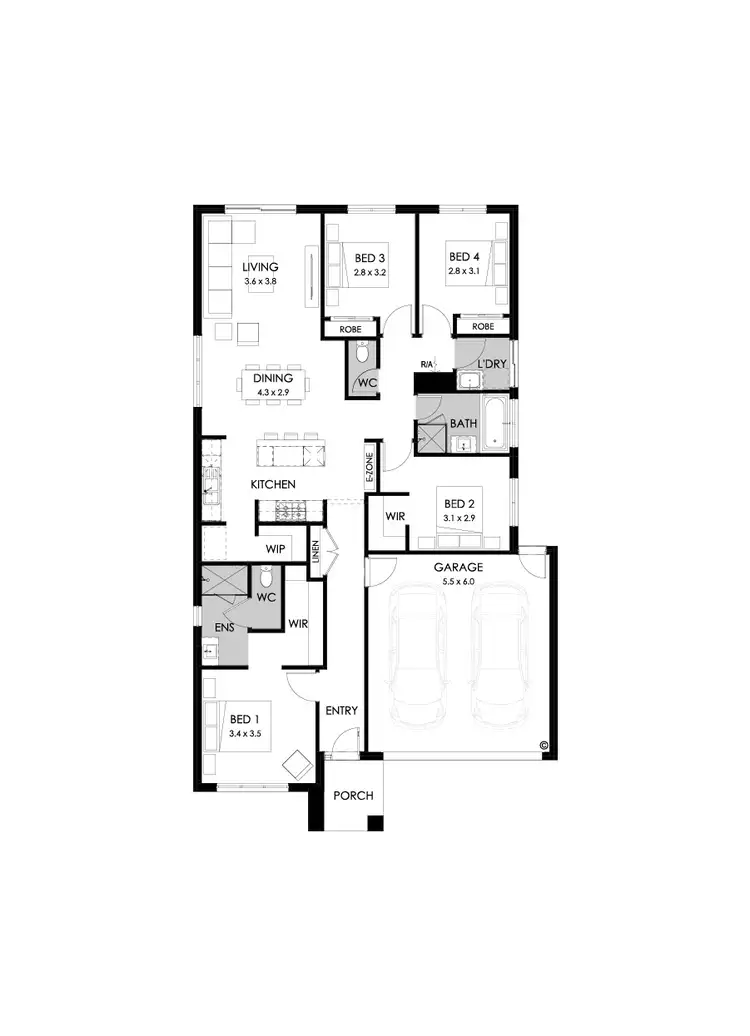 Floorplan of Homely house listing, 132 Salix Way, Mickleham VIC 3064