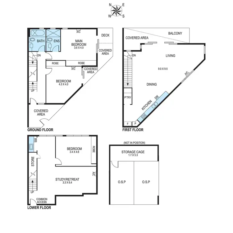 Floorplan of Homely townhouse listing, 1/109 Asling Street, Brighton VIC 3186