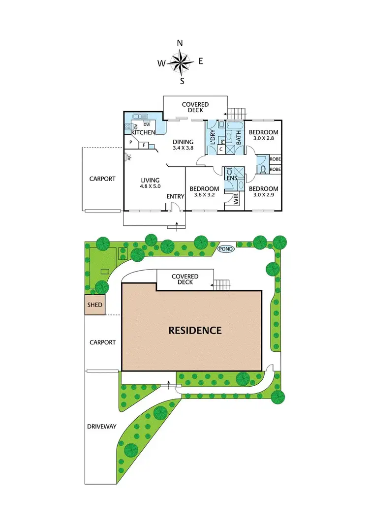 Floorplan of Homely house listing, 2/5 Flint Street, Eltham VIC 3095