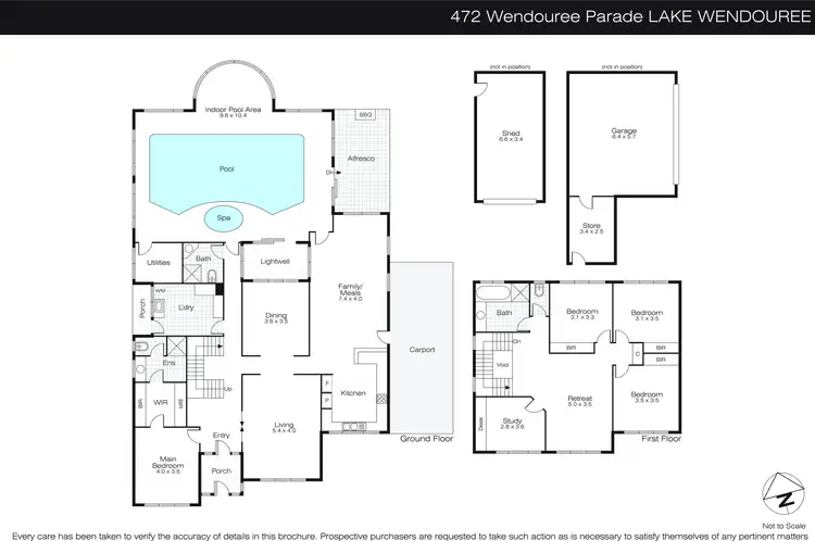 Floorplan of Homely house listing, 472 Wendouree Parade, Lake Wendouree VIC 3350