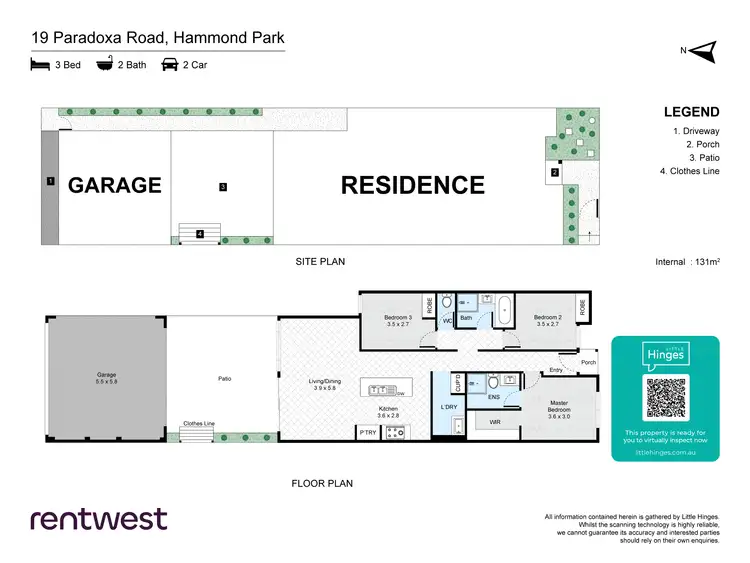 Floorplan of Homely house listing, 19 Paradoxa Rd, Hammond Park WA 6164