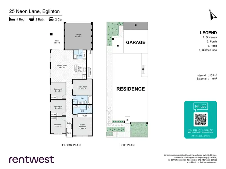 Floorplan of Homely house listing, 25 Neon La, Eglinton WA 6034