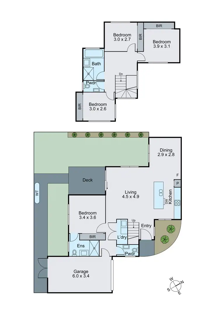 Floorplan of Homely townhouse listing, 2/39 Jindabyne Avenue, Chadstone VIC 3148