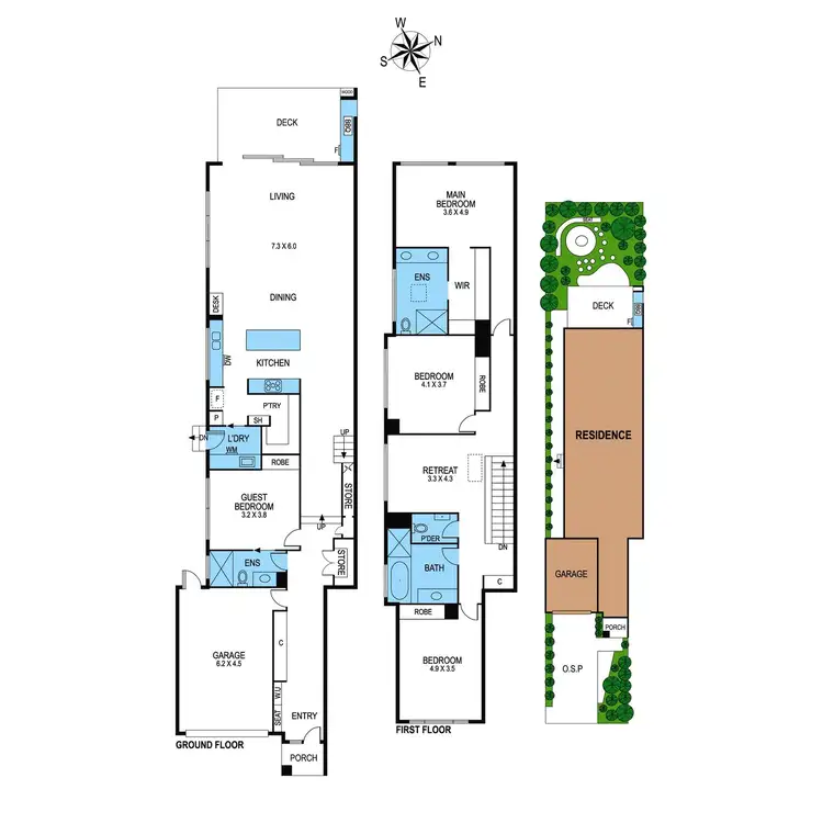 Floorplan of Homely townhouse listing, 37a Wright Street, Bentleigh VIC 3204