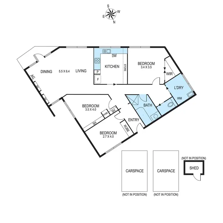 Floorplan of Homely apartment listing, 1/17 Roberts Court, Brighton East VIC 3187