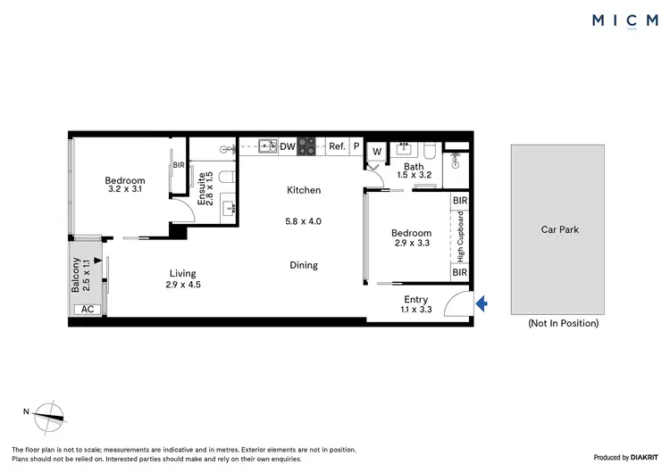 Floorplan of Homely apartment listing, 3604/601 Little Lonsdale Street, Melbourne VIC 3000