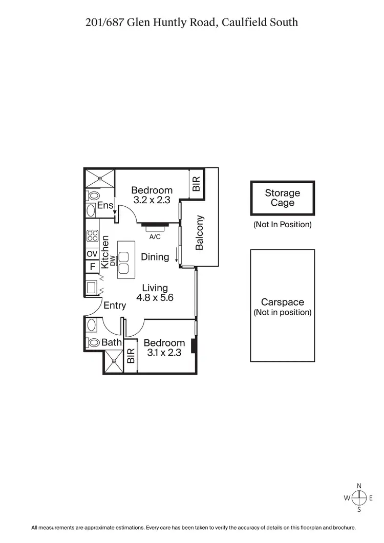 Floorplan of Homely apartment listing, 201/687 Glen Huntly Road, Caulfield VIC 3162