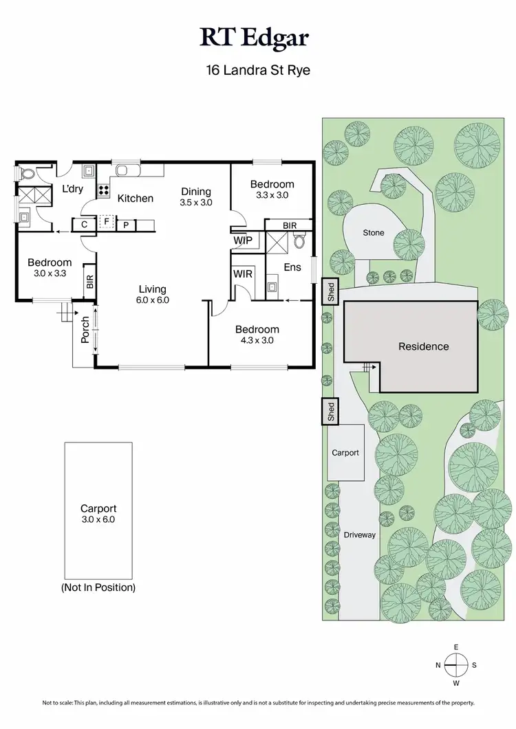 Floorplan of Homely house listing, 16 Landra Street, Rye VIC 3941
