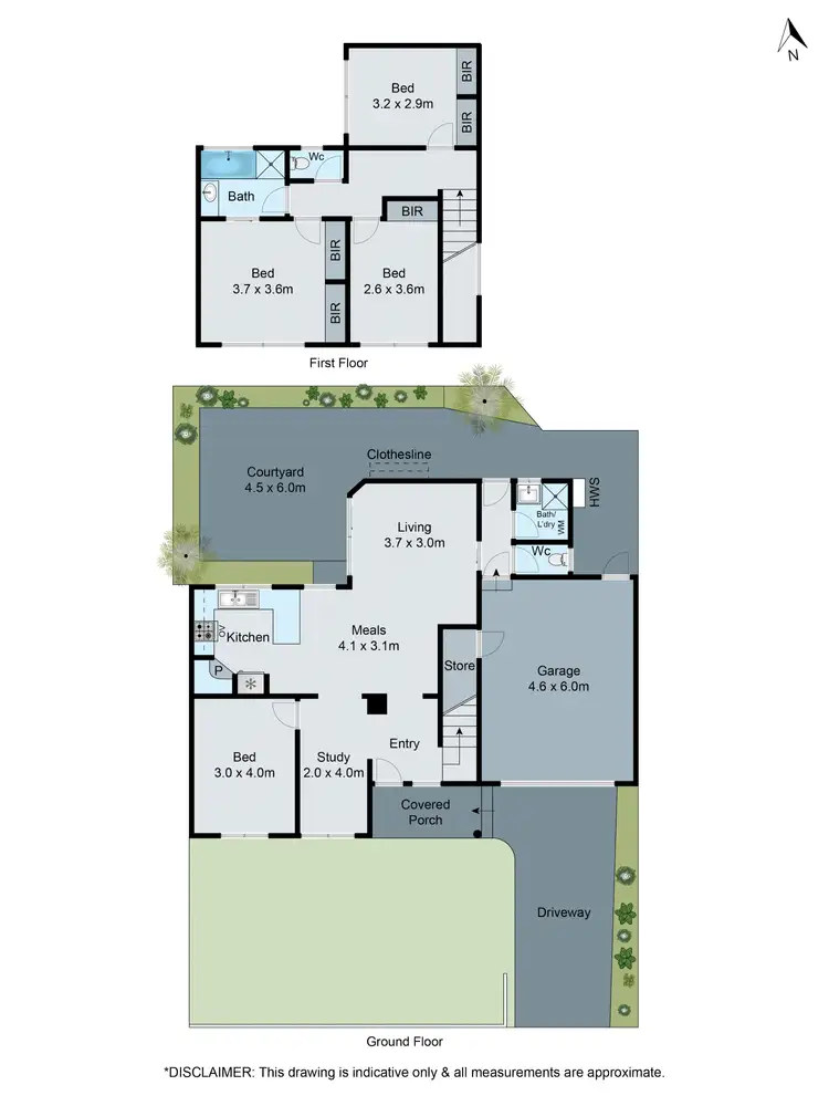 Floorplan of Homely townhouse listing, 1/11 Iona Street, Clayton VIC 3168