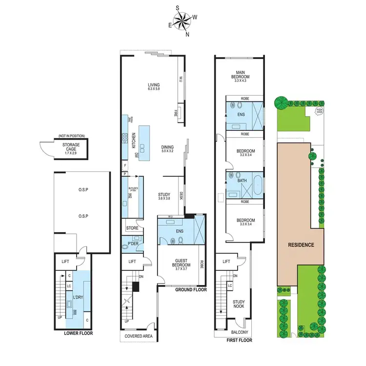 Floorplan of Homely townhouse listing, 194a South Road, Brighton East VIC 3187
