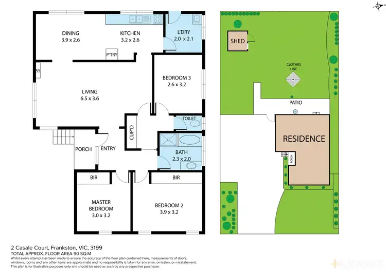 Floorplan of Homely house listing, 2 Casale Court, Frankston VIC 3199