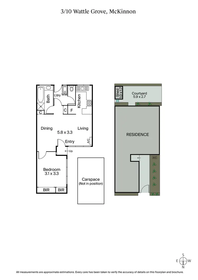 Floorplan of Homely unit listing, 3/10 Wattle Grove, Mckinnon VIC 3204