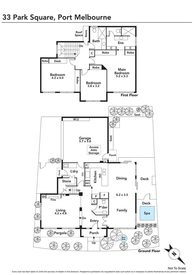 Floorplan of Homely house listing, 33 Park Square, Port Melbourne VIC 3207