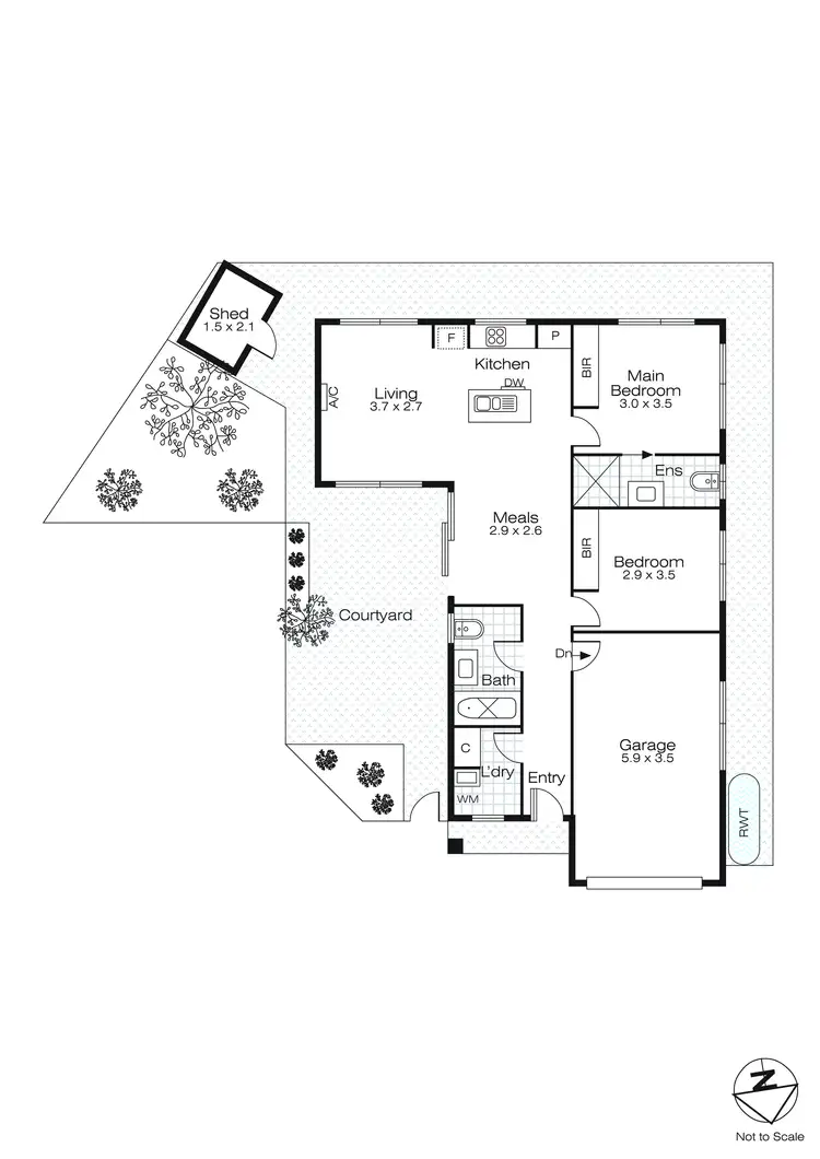Floorplan of Homely house listing, 14 Ron Court, Canadian VIC 3350