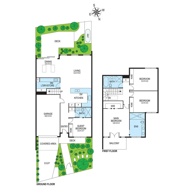 Floorplan of Homely townhouse listing, 50a Dalny Road, Murrumbeena VIC 3163