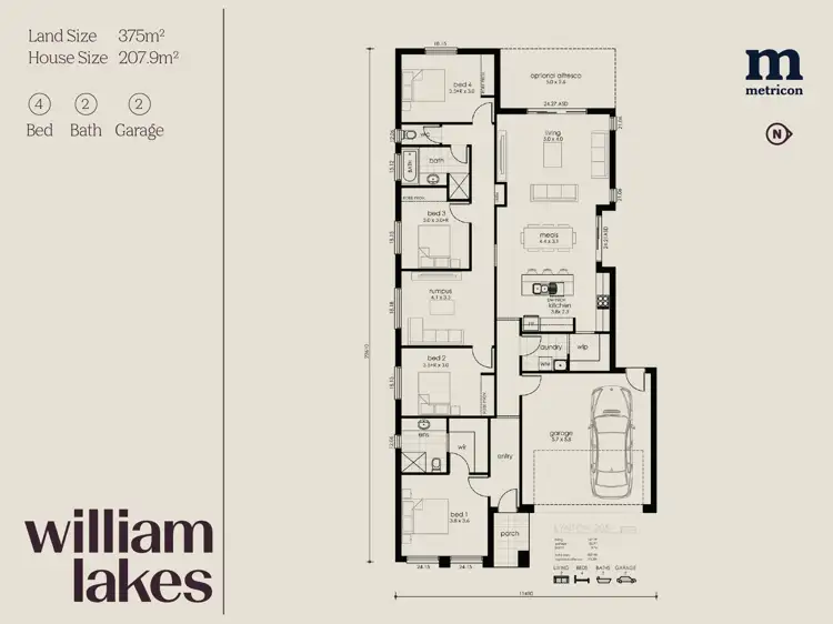 Floorplan of Homely house listing, 257 Aravalle Way, Gawler Belt SA 5118