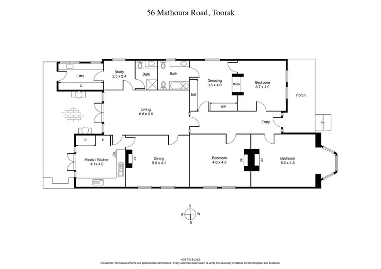 Floorplan of Homely house listing, 56 Mathoura Road, Toorak VIC 3142