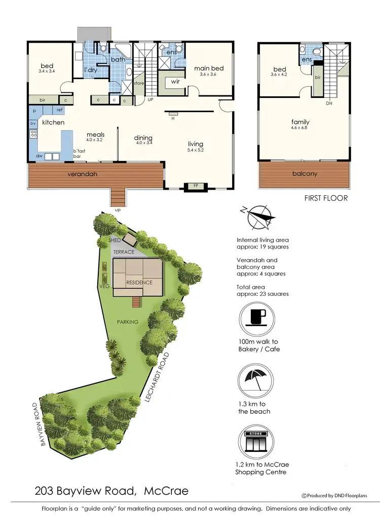 Floorplan of Homely house listing, 203 Bayview Road, Mccrae VIC 3938