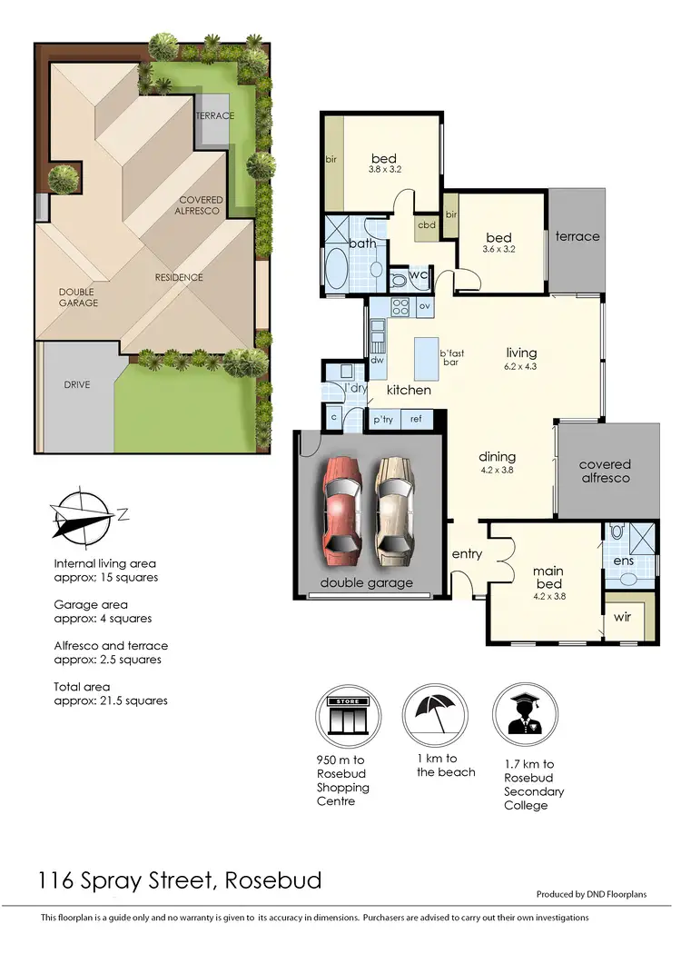 Floorplan of Homely house listing, 116 Spray Street, Rosebud VIC 3939