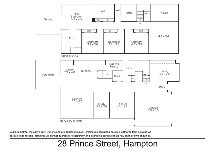 Floorplan of Homely house listing, 28 Prince Street, Hampton VIC 3188