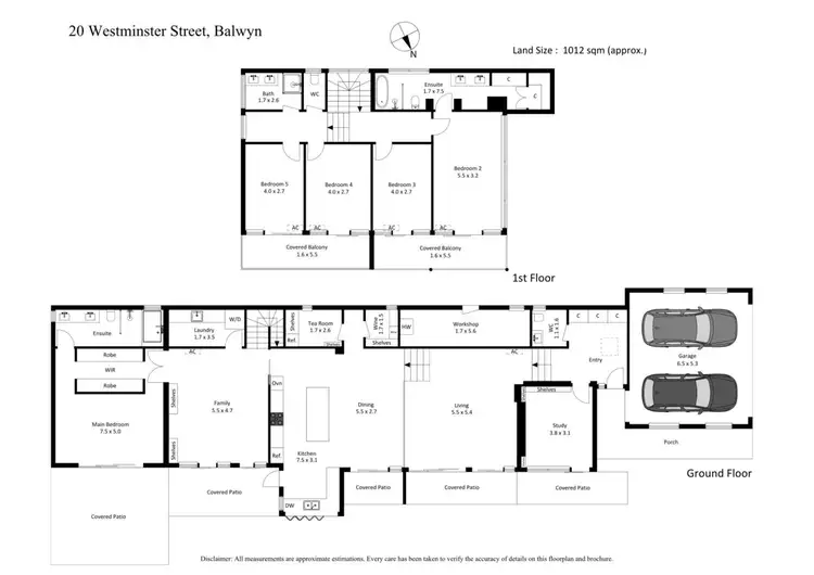Floorplan of Homely house listing, 20 Westminster Street, Balwyn VIC 3103