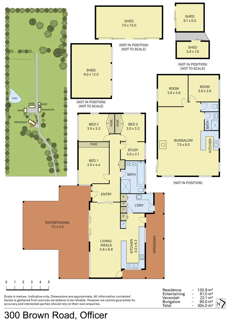 Floorplan of Homely house listing, 300 Brown Road, Officer VIC 3809