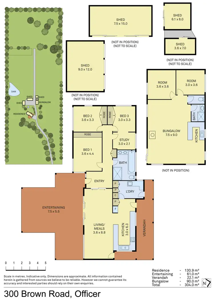 Floorplan of Homely rural property listing, 300 Brown Road, Officer VIC 3809