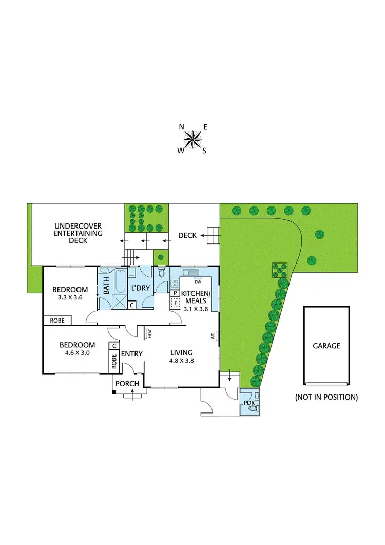 Floorplan of Homely unit listing, 4/4 Brassey Avenue, Rosanna VIC 3084