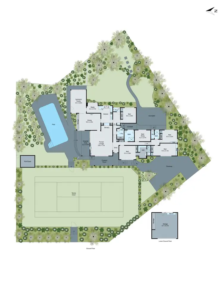 Floorplan of Homely house listing, 54-56 Alvie Road, Mount Waverley VIC 3149